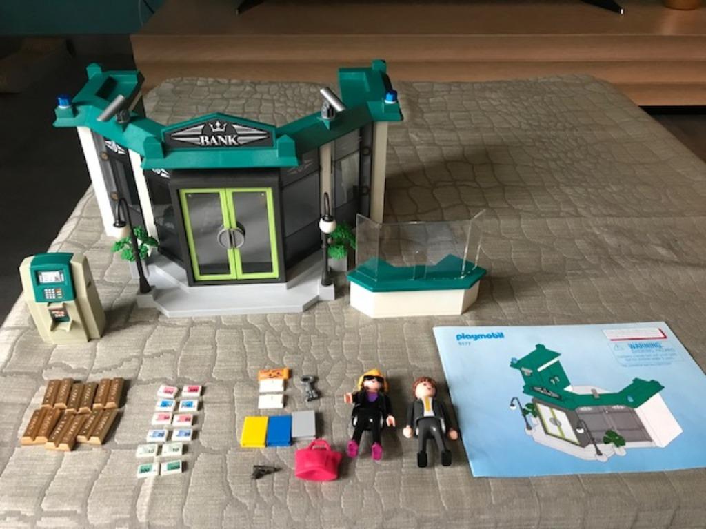 playmobil bank, Kinderen en Baby's, Speelgoed | Playmobil, Ophalen, Zo goed als nieuw, Complete set