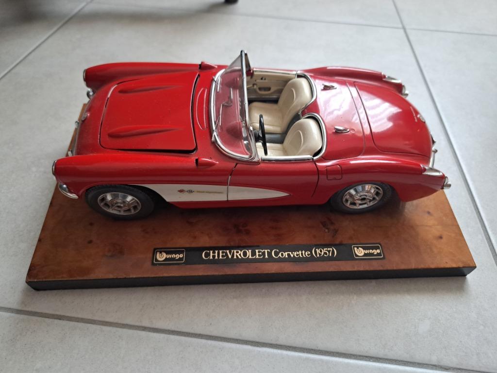 Burago chevrolet corvette 1957 miniatuur, Auto's, Chevrolet, Particulier, Te koop, Corvette