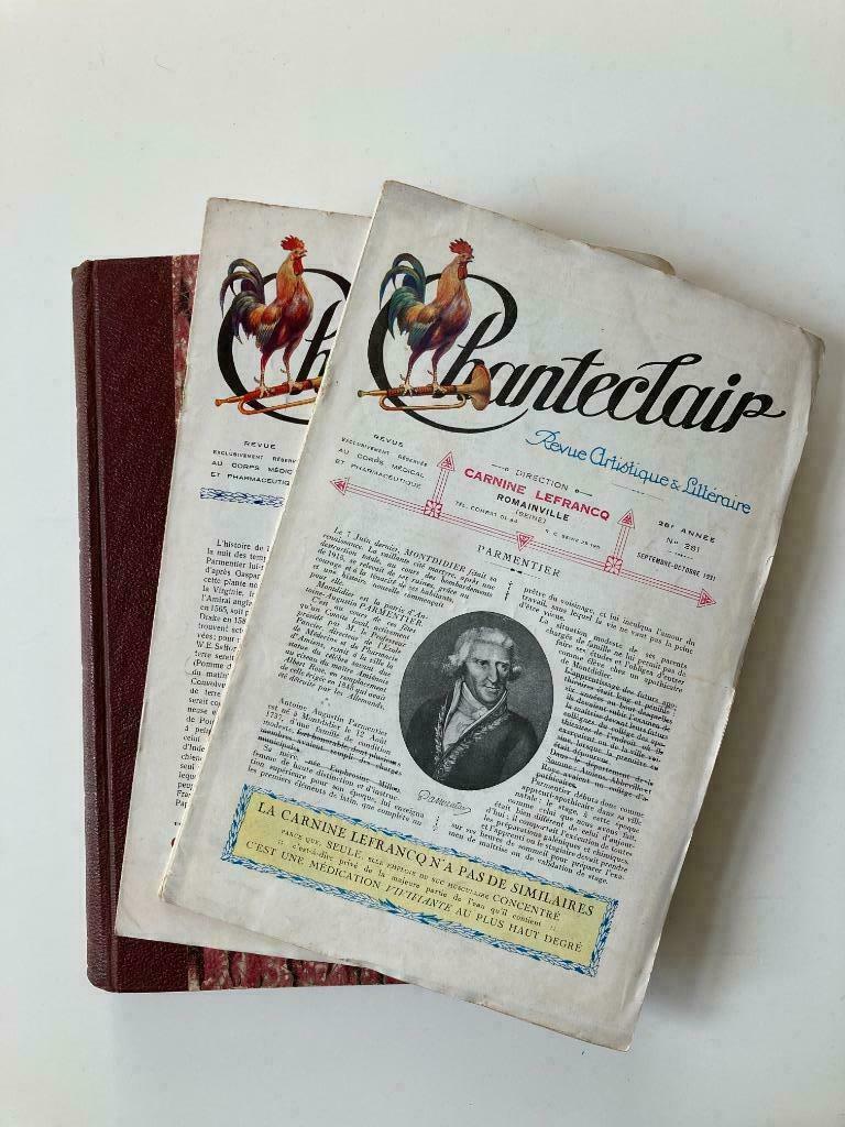 Chanteclair - journal mensuel - gebundeld 1920-1924, Antiquités & Art, Antiquités | Livres & Manuscrits, Enlèvement ou Envoi