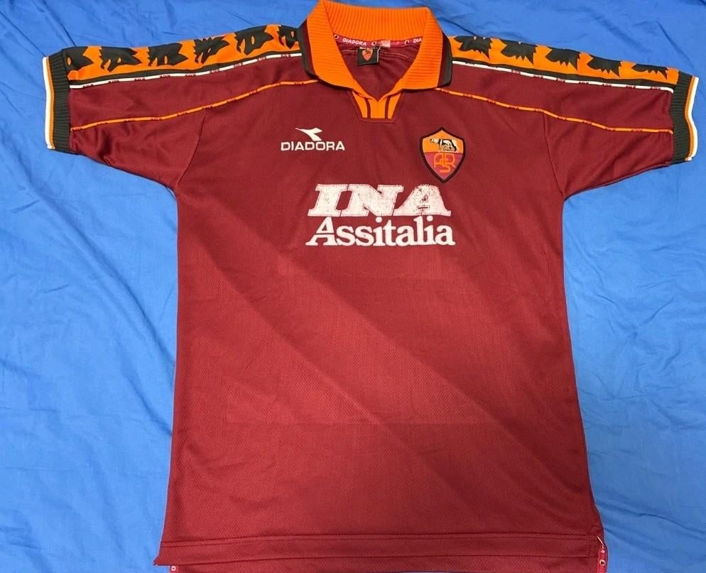 AS Roma Totti Thuisshirt Champions League Origineel 1998, Envoi