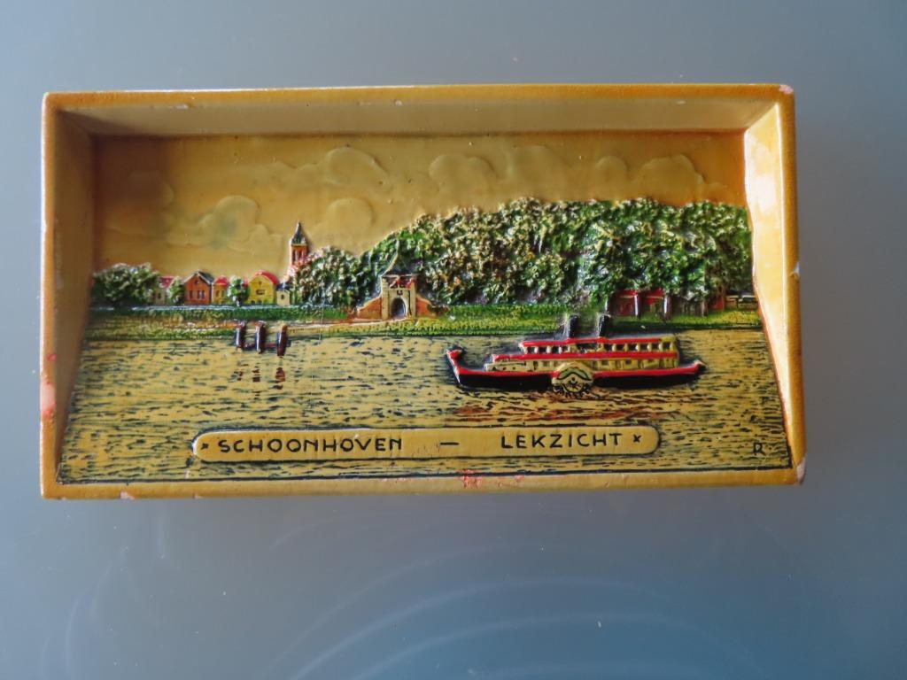 Schoonhoven – Lekzicht    Met ophanglus, Antiek en Kunst, Ophalen of Verzenden