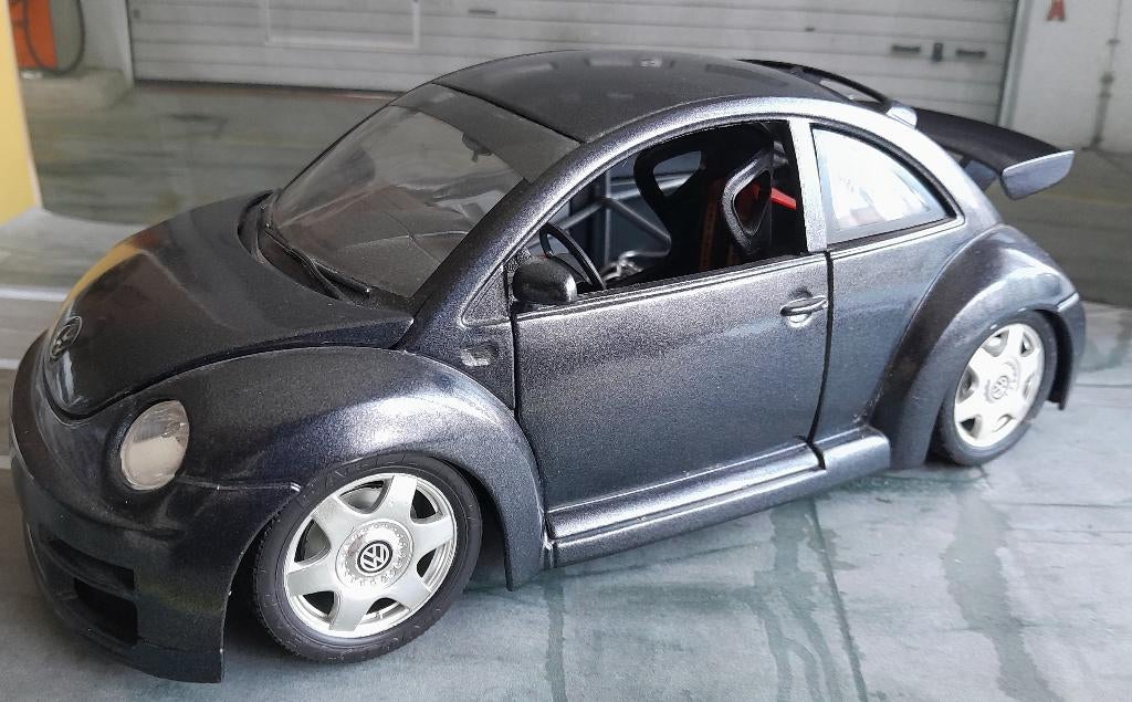 1/18  Vw new beetle cup. 1999 (Zonder doos), Enlèvement, Utilisé, Voiture, Autres marques