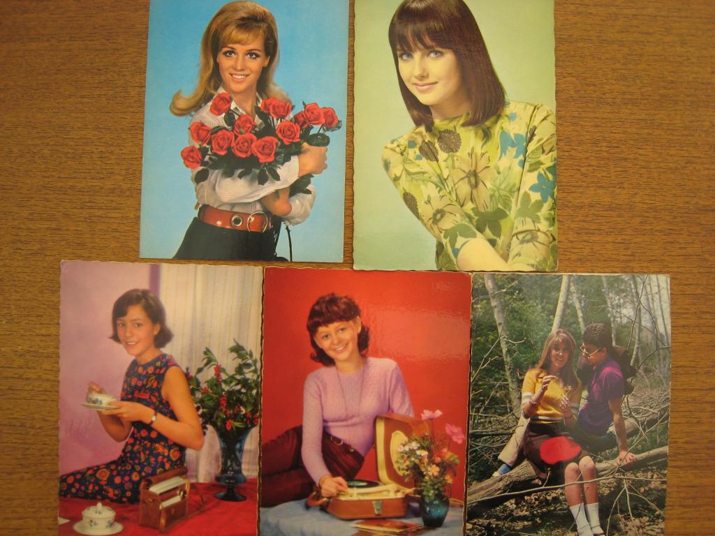 lot de cartes postales anciennes, Collections, Envoi, 1960 à 1980, Non affranchie