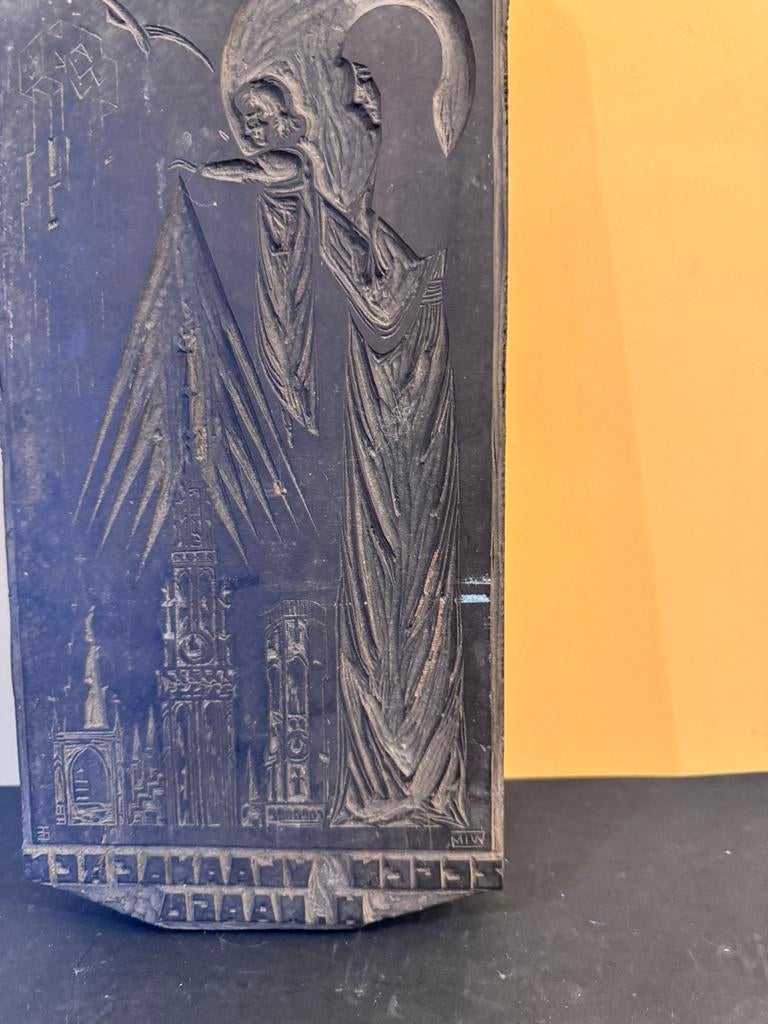 Originele linodruk H. Maagd jaren ‘20, Ophalen of Verzenden