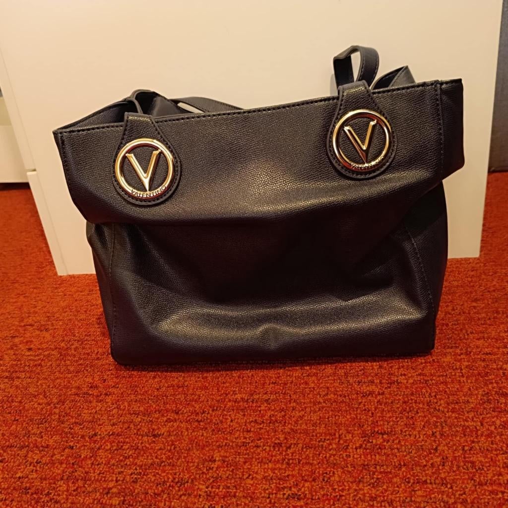 valentino handtass, Handtassen en Accessoires, Tassen | Damestassen, Ophalen of Verzenden, Zo goed als nieuw, Zwart, Handtas