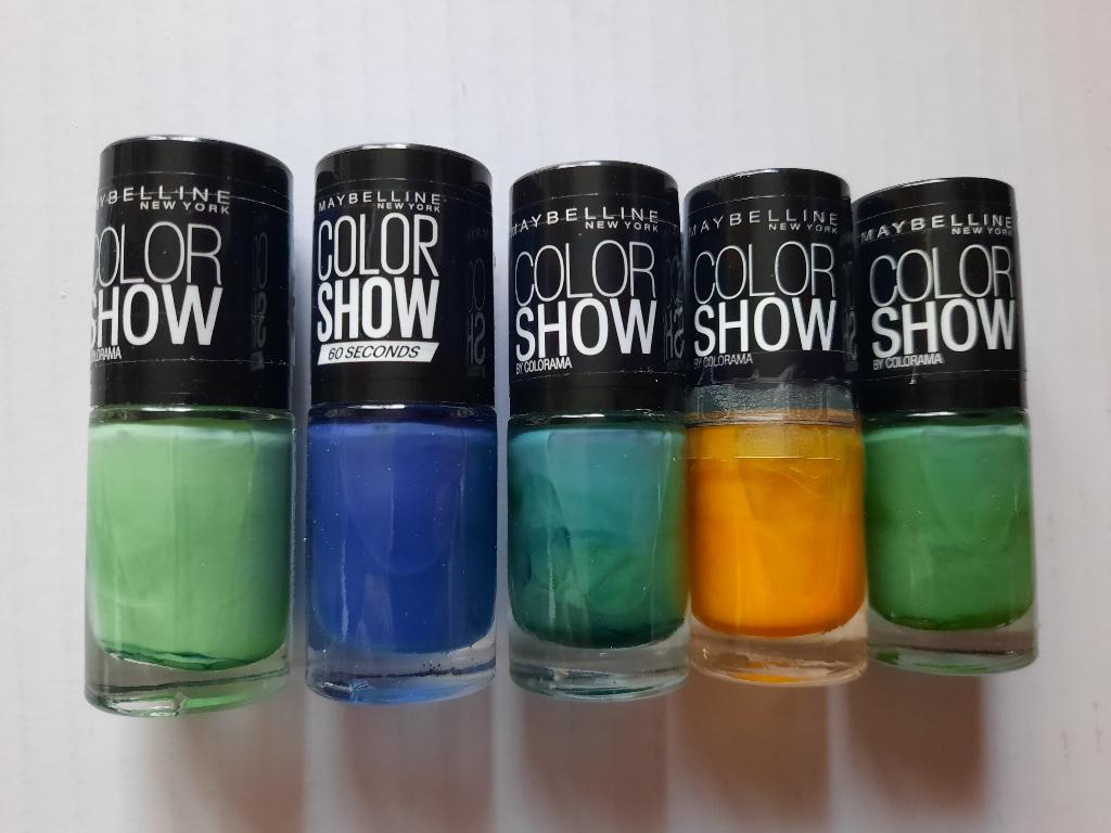 Lot 5 vernis Colorshow - Maybelline, Neuf, Maquillage, Enlèvement ou Envoi, Mains et Ongles