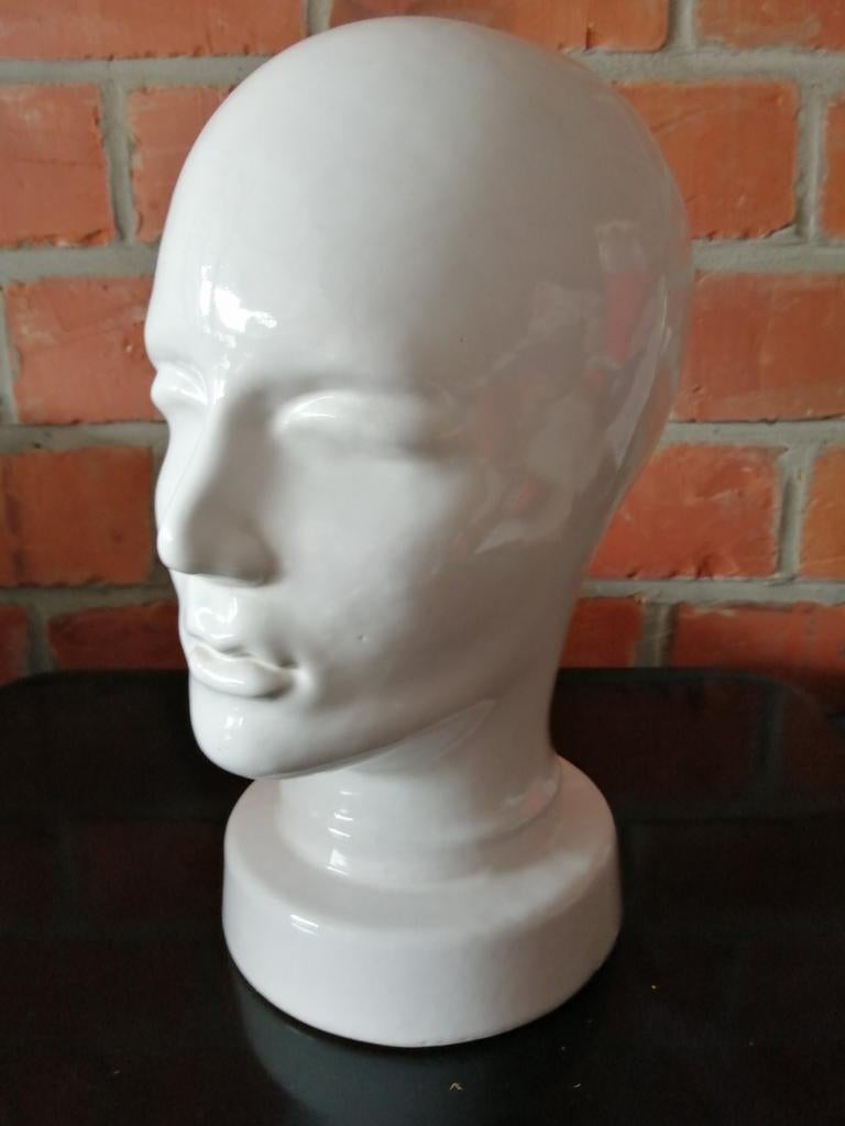 Tête de mannequin Vintage en céramique blanche W Germany, Enlèvement