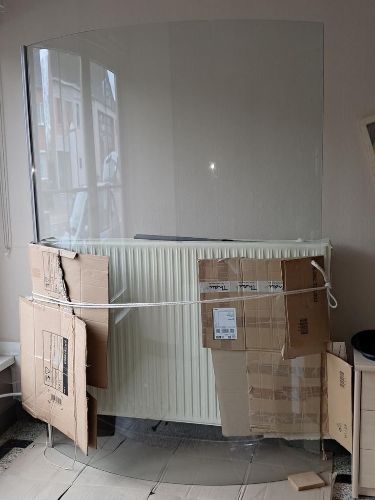 Gloednieuwe Douchewand en Douchebak ! Nooit geplaatst !, Ophalen