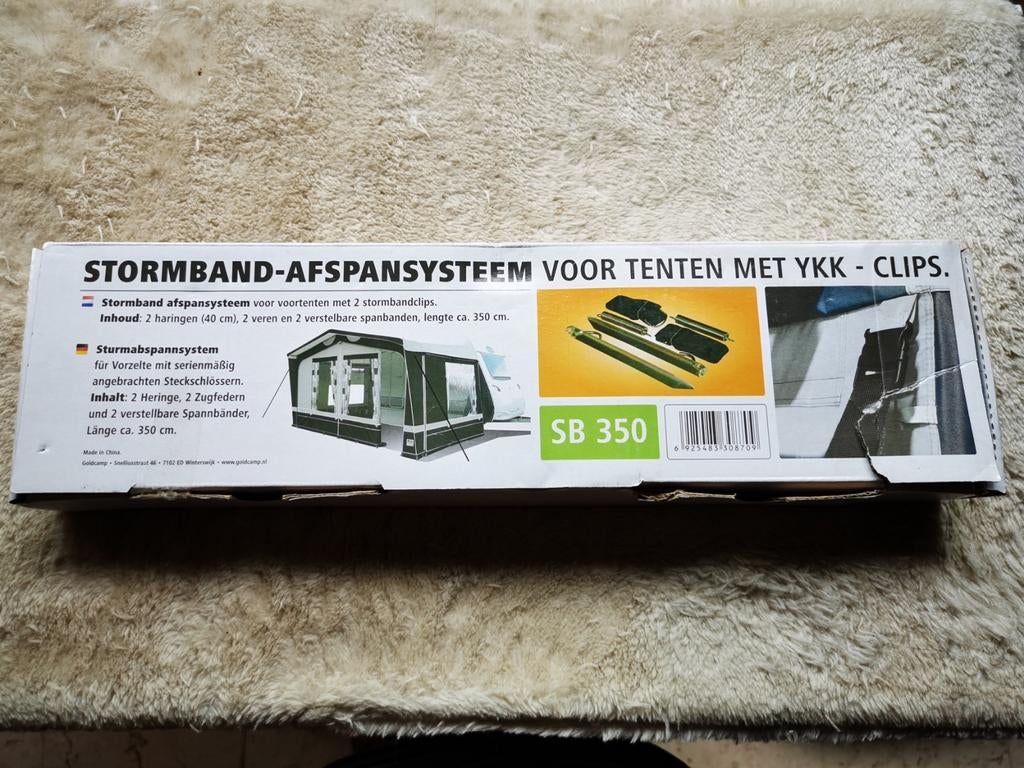 Stormbanden voor voortent met Ykk clips nieuw, Caravans en Kamperen, Ophalen of Verzenden