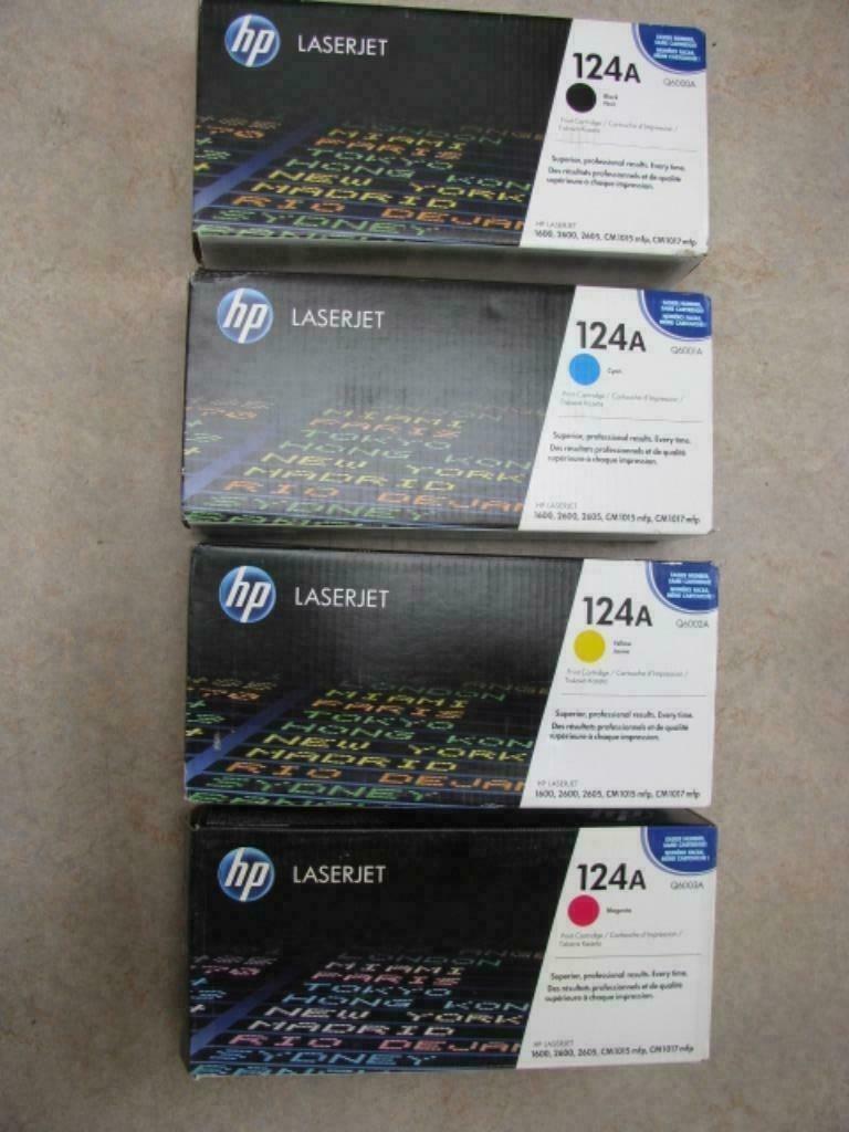 Set toners HP Q6000A-Q6001A-Q6002A-Q6003A ZCYM (HP 124A), Ophalen of Verzenden, Nieuw, Toner, HP ORIGINAL