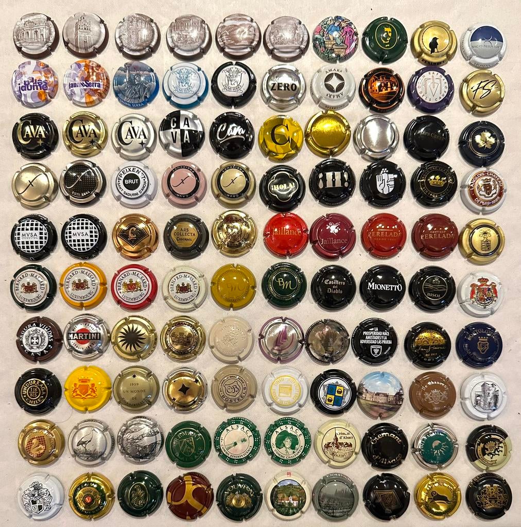 Collectie Capsules, cava, cremant, sparkling. Geen Champagne, Ophalen of Verzenden, Gebruikt, Overige typen