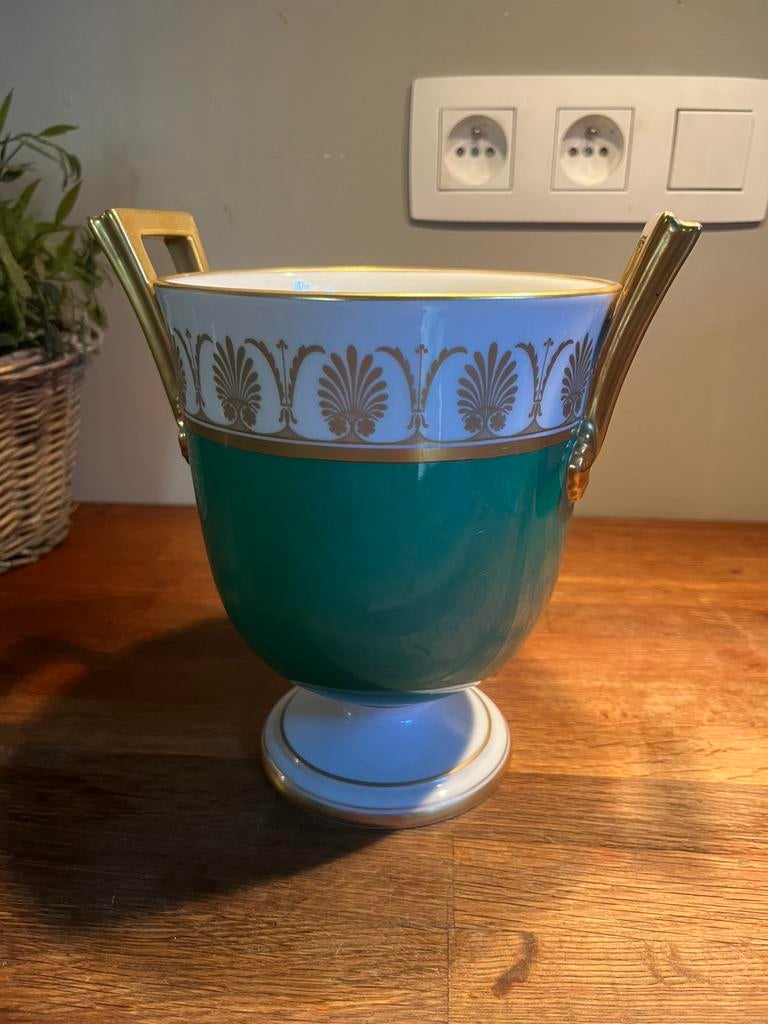 VASE RICHARD GINORI POMPEI GREEN / VERDE / VERT, Enlèvement ou Envoi