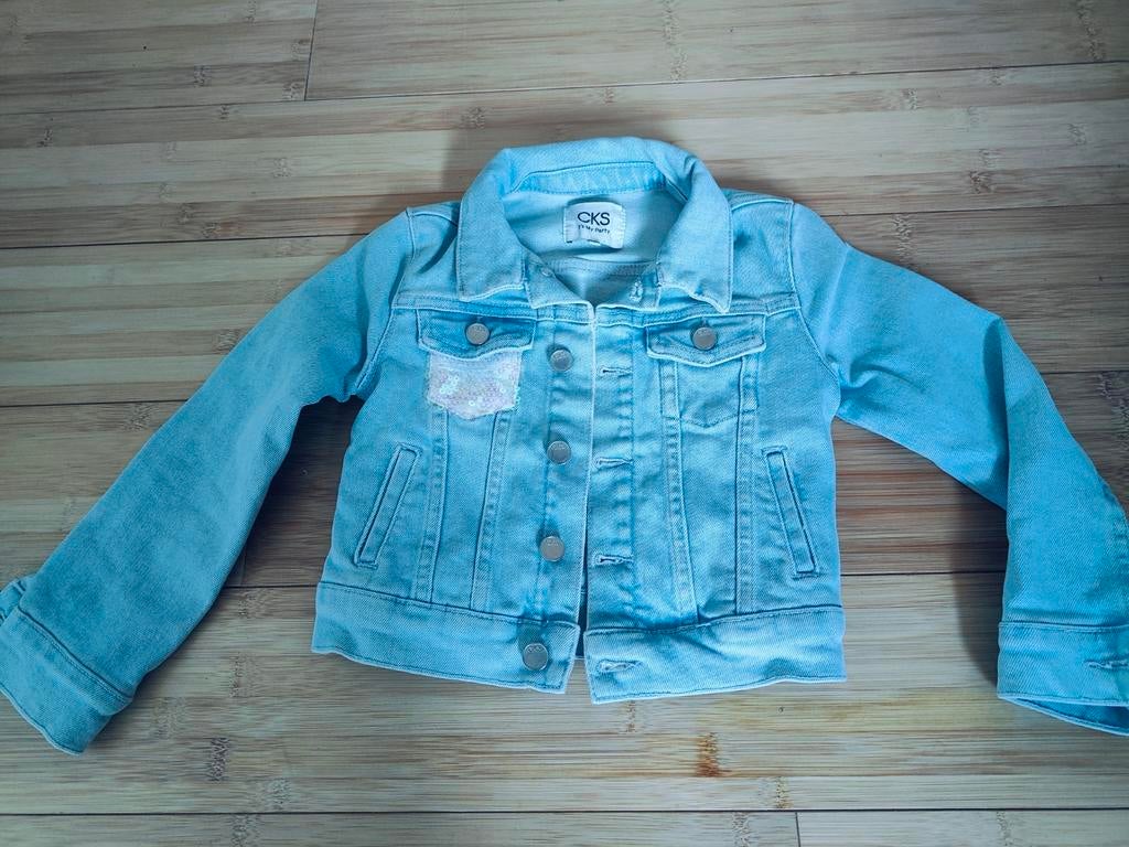 Veste en jean CKS 116 - fille de 6 ans, Enlèvement, Comme neuf, Fille