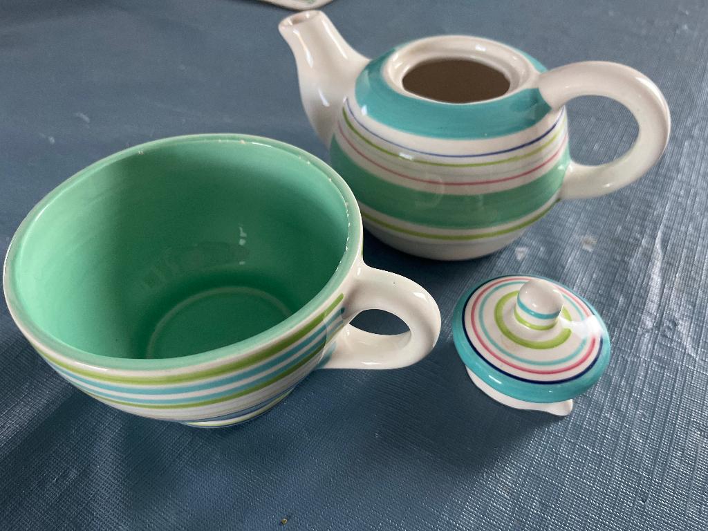 Theepot met kopje, Ophalen, Gebruikt, Keramiek, Overige stijlen