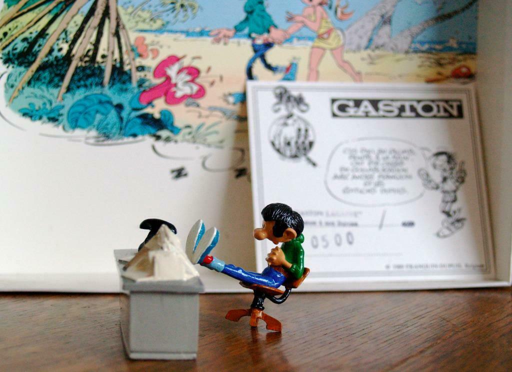 Pixi Franquin - Gaston a son bureau, Ophalen of Verzenden, Guust of Robbedoes, Zo goed als nieuw, Beeldje of Figuurtje