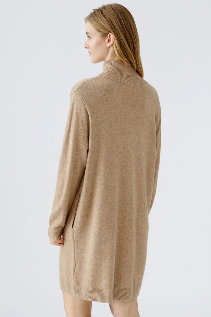 Oui beige gebreide jurk – maat 36 – nieuw met label, Neuf, Enlèvement ou Envoi, Au-dessus du genou, Taille 36 (S)