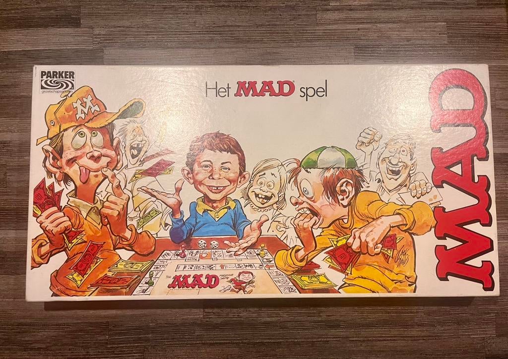 Het MAD spel, Hobby en Vrije tijd, Gezelschapsspellen | Bordspellen, Ophalen of Verzenden, Gebruikt