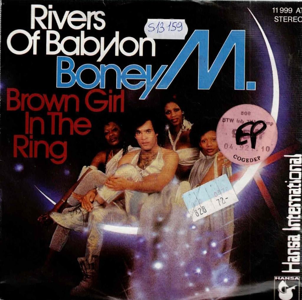 vinyl  7"   -   Boney M. – Rivers Of Babylon / Brown Girl, Ophalen of Verzenden, Overige formaten
