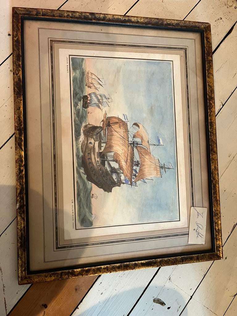 Boot schilderij, Ophalen