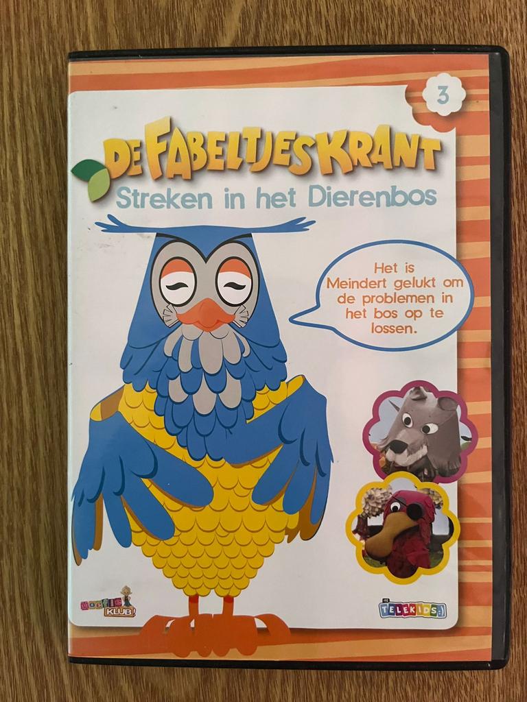 DVD De Fabeltjeskrant: Streken in het Dierenbos, Cd's en Dvd's, Alle leeftijden, Ophalen of Verzenden, Zo goed als nieuw, Poppen of Stop-motion