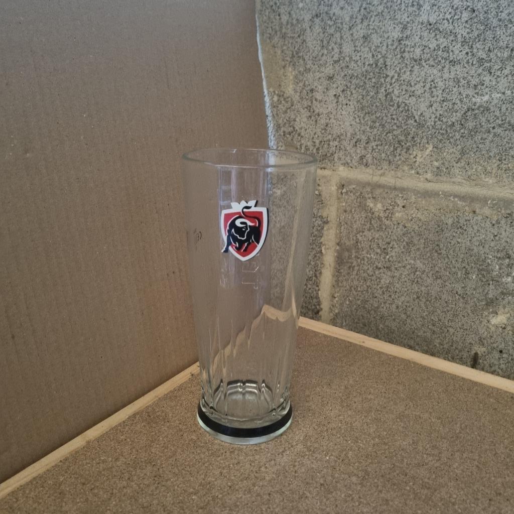 Verre Jupiler Tauro (modèle 2), Enlèvement ou Envoi, Utilisé, Verre ou Verres, Jupiler