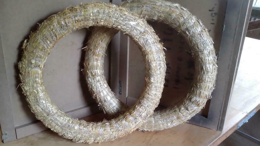 Kransen in riet 2 stuks dia 40 cm nieuw, Ophalen of Verzenden, Nieuw