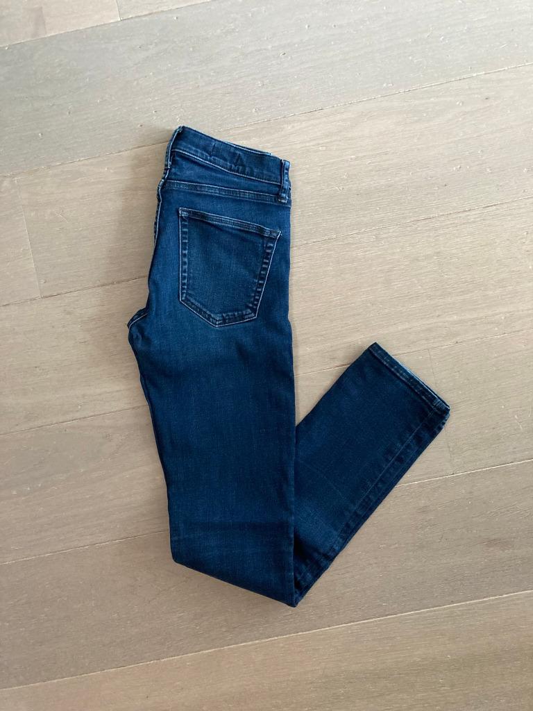 Blauwe  Slim Straight Jeans broek van GAP (Maat W26), Blauw, Ophalen of Verzenden, Zo goed als nieuw, W27 (confectie 34) of kleiner