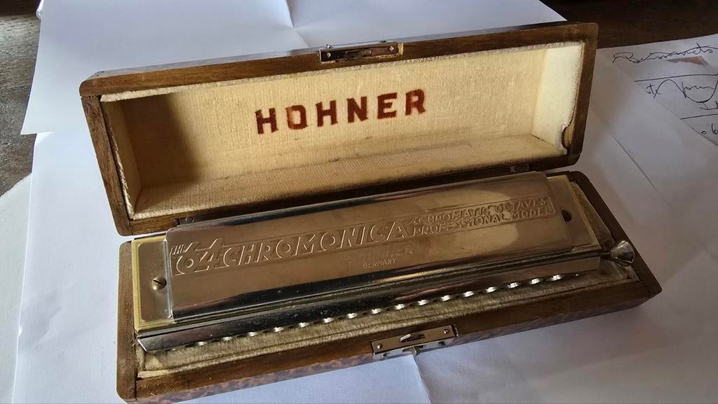 harmonica the 64 chromonica 4 chromatische octaven pro, Muziek en Instrumenten, Blaasinstrumenten | Mondharmonica's, Ophalen, Zo goed als nieuw