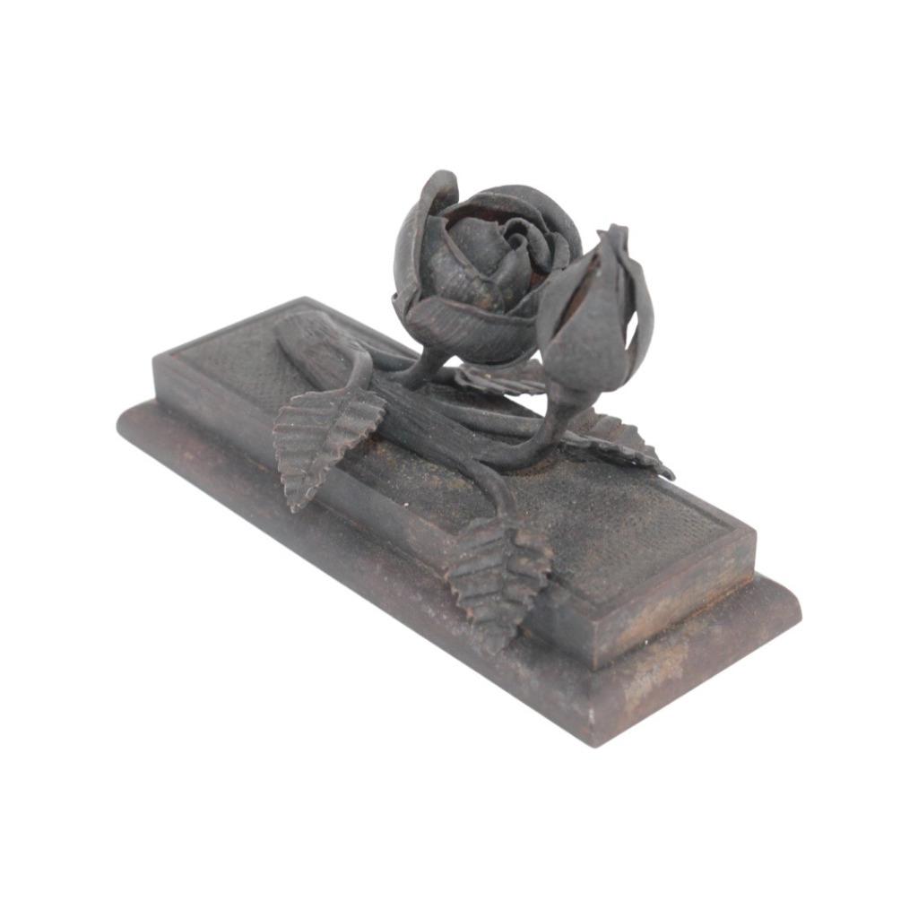 Presse-Papier en Fer Forgé Vintage - Élégance Florale 1920, Enlèvement ou Envoi