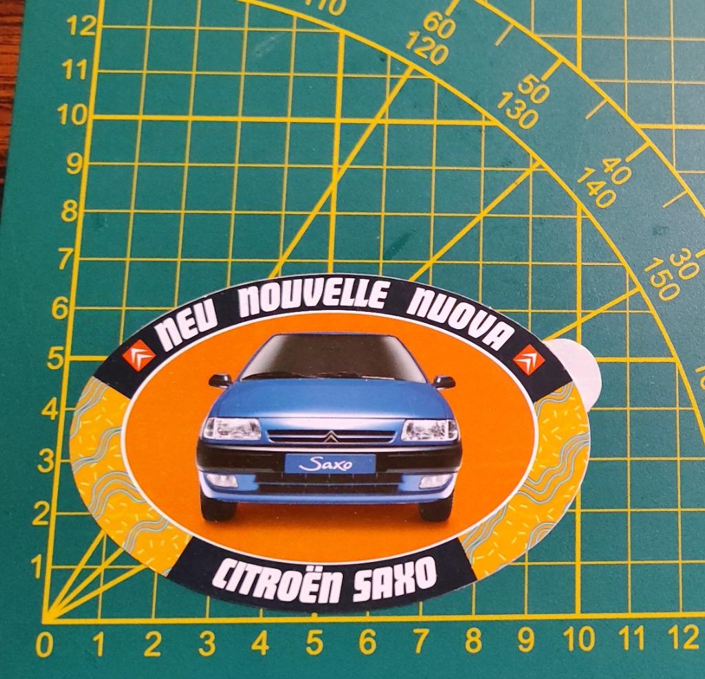 Sticker Citroën Saxo jaren '90, Verzamelen, Stickers, Ophalen of Verzenden