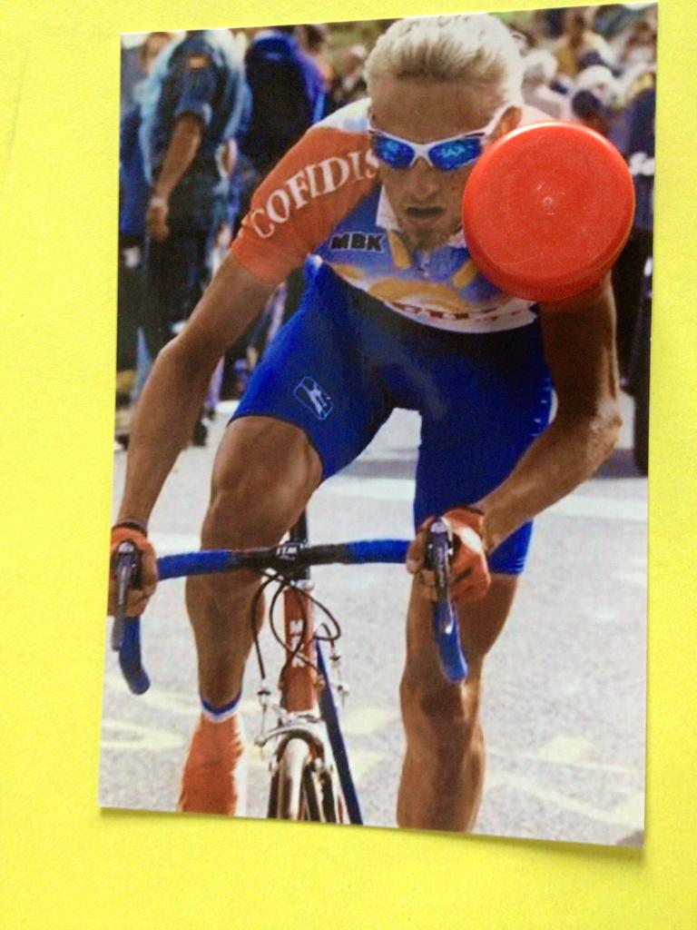 wielerfoto frank vandenbroucke, Verzenden, Zo goed als nieuw