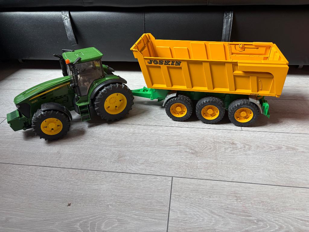 Bruder Traktor met aanhanger, Kinderen en Baby's, Speelgoed |Speelgoedvoertuigen, Ophalen, Zo goed als nieuw