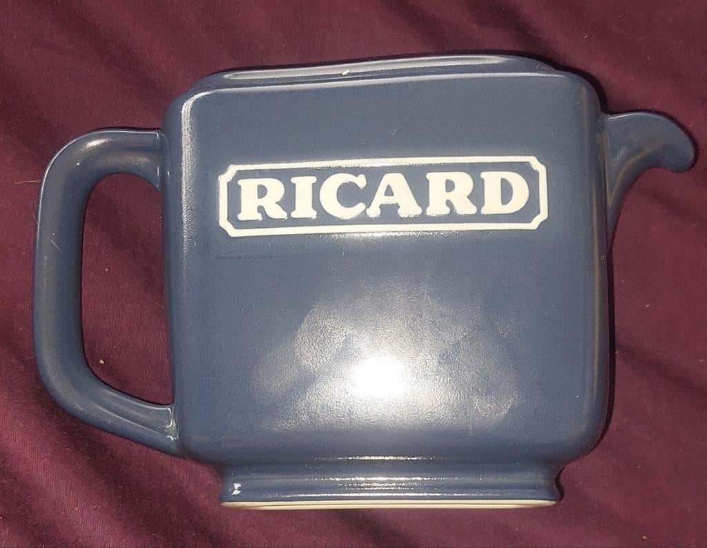 Cruche ricard bleu rare 0,5l, Enlèvement ou Envoi, Comme neuf