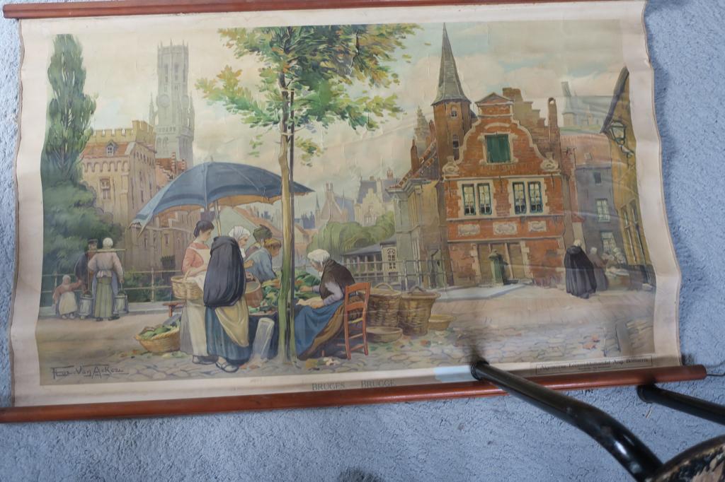 affiche Bossaerts Bruges, Ophalen, Stad- en Dorpsgezichten