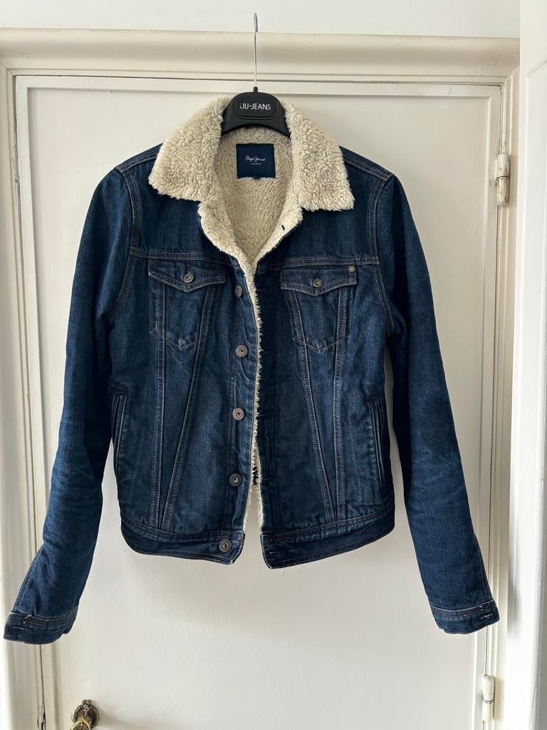 Veste jean Pepe Jeans intérieur mouton M, Taille 38/40 (M), Enlèvement ou Envoi, Porté, Bleu