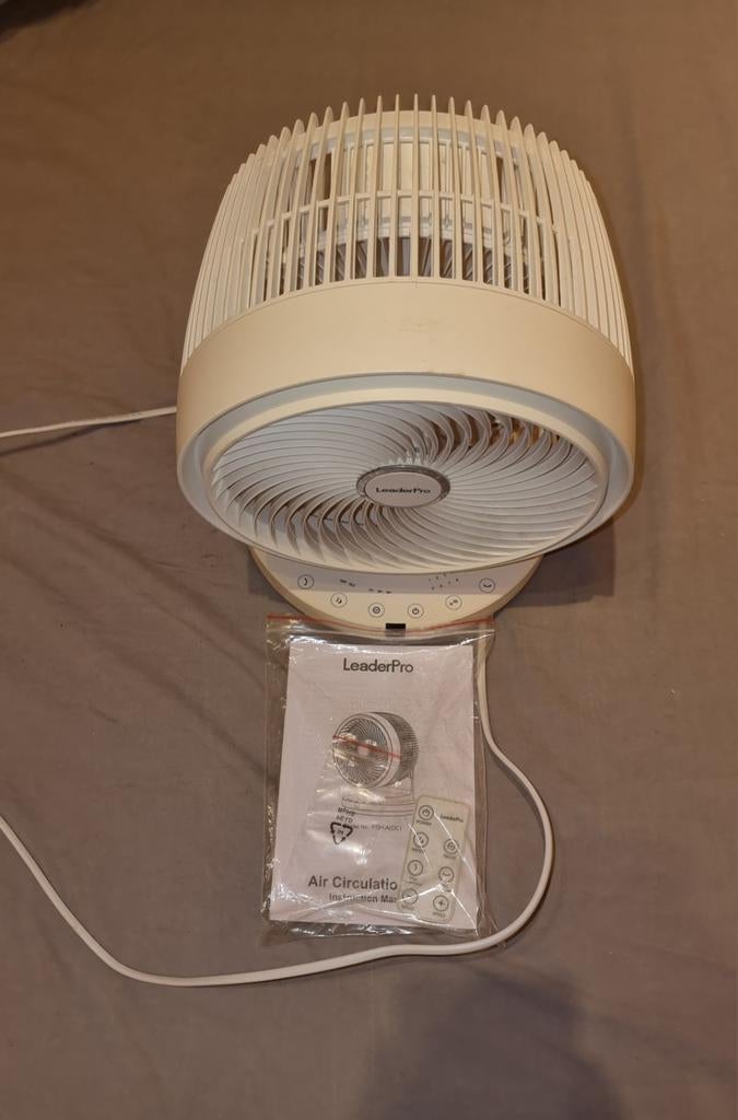 LeaderPro DC-motor stille ventilator met afstandsbediening, Elektronische apparatuur, Ophalen, Gebruikt