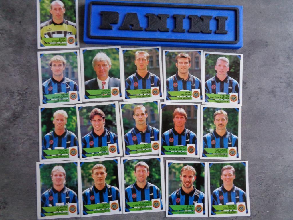 AUTOCOLLANTS PANINI FOOTBALL 95 CLUB BRUGGE 16X 1995, Envoi