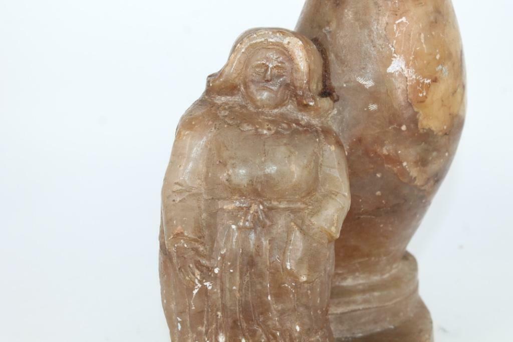 Pyrogène ou porte bougie en soapstone ancien, Enlèvement ou Envoi