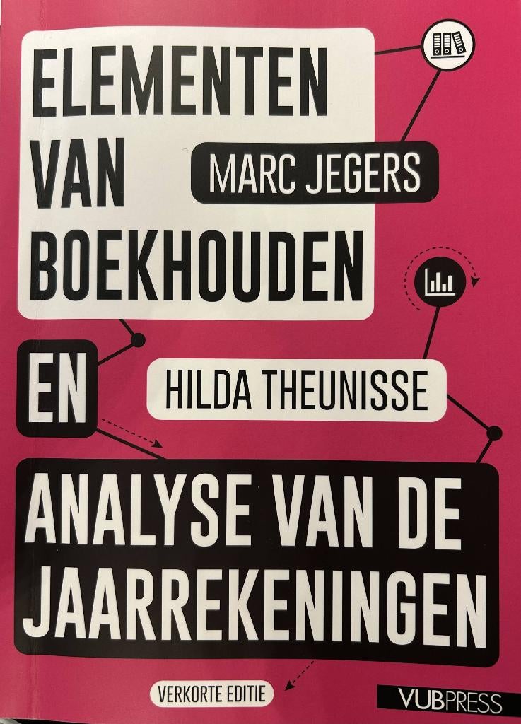 elementen van boekhouden en analyse van de jaarrekening, Boeken, Studieboeken en Cursussen, Ophalen of Verzenden, Nieuw, Hogeschool
