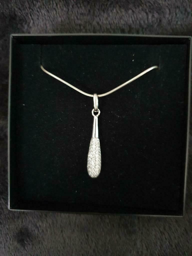 Zilveren halsketting van Zinzi, Handtassen en Accessoires, Met hanger, Ophalen of Verzenden, Zo goed als nieuw, Zilver
