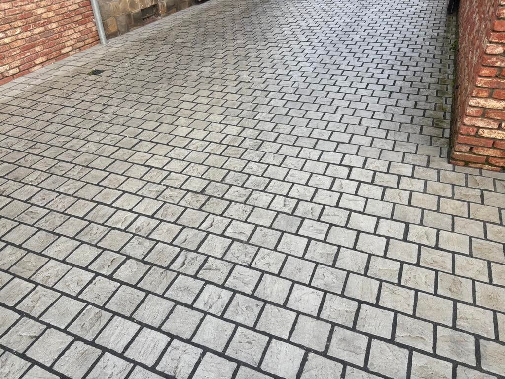Stonelineplaza indian grey 15x15x6, Tuin en Terras, Tegels en Klinkers, Ophalen, Zo goed als nieuw