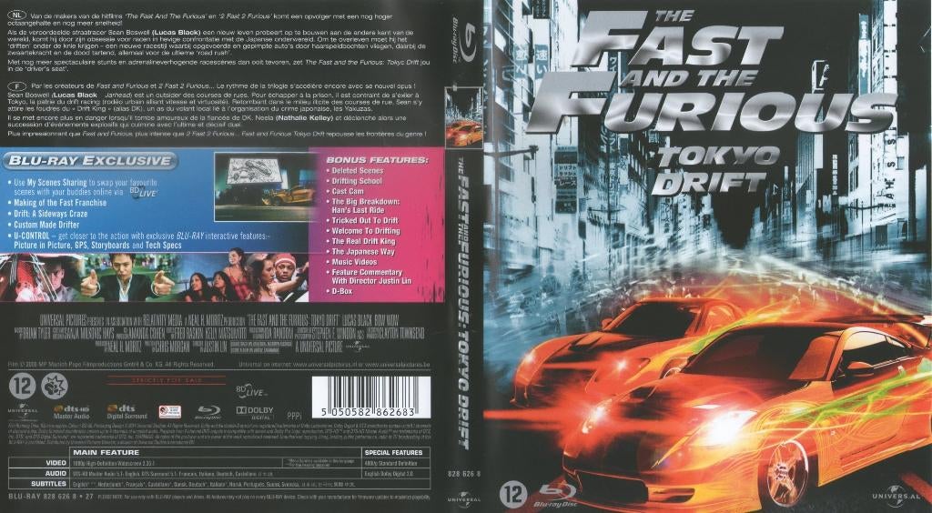 fast and furious  tokio drift (blu-ray) neuf, CD & DVD, Blu-ray, Comme neuf, Action, Enlèvement ou Envoi