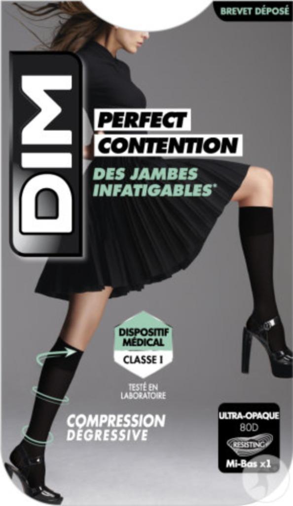 Dim Perfect contention mi-bas jambes infatigable 36/38-39/41, Neuf, Socquettes et Bas genoux, Enlèvement ou Envoi, Dim