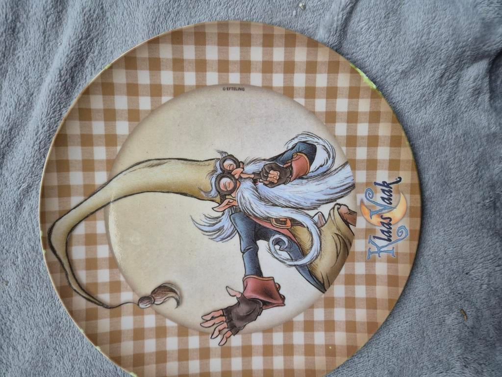 Plastieken bordje efteling klaas vaak, Verzenden
