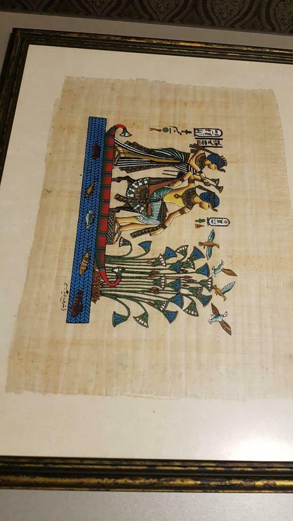 Kader met egyptische figuur, Ophalen