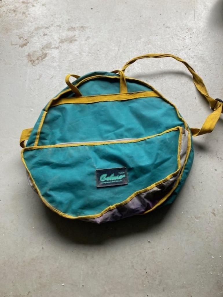 tas voor bewaar+bewaar+schepnetkop, Ophalen, Gebruikt