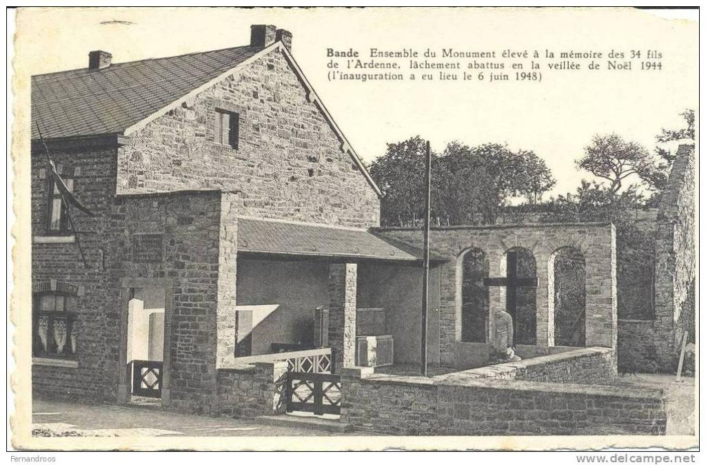 BANDE MONUMENT LA HALTE ARDENNAISE CARTE POSTALE, Collections, Cartes postales | Belgique, Affranchie, Luxembourg, Enlèvement ou Envoi