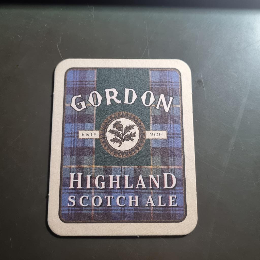Sous Bock Gordon Scotch Ale (modèle 3), Enlèvement ou Envoi, Utilisé, Sous-bock, Autres marques