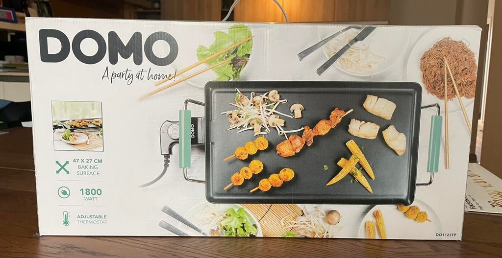 Nieuw in verpakking, Domo teppanyaki plaat, ongeopend!, Ophalen of Verzenden, Nieuw, Tafelgrill