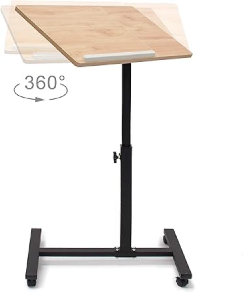 table pour ordinateur portable réglable en hauteur avec roul, Neuf, -, -, Réglable en profondeur